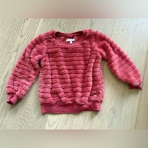 Tahari Girls' Coral Fuzzy Sweater